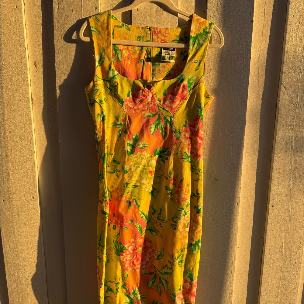 Dolce & Gabbana Floral Yellow Dress